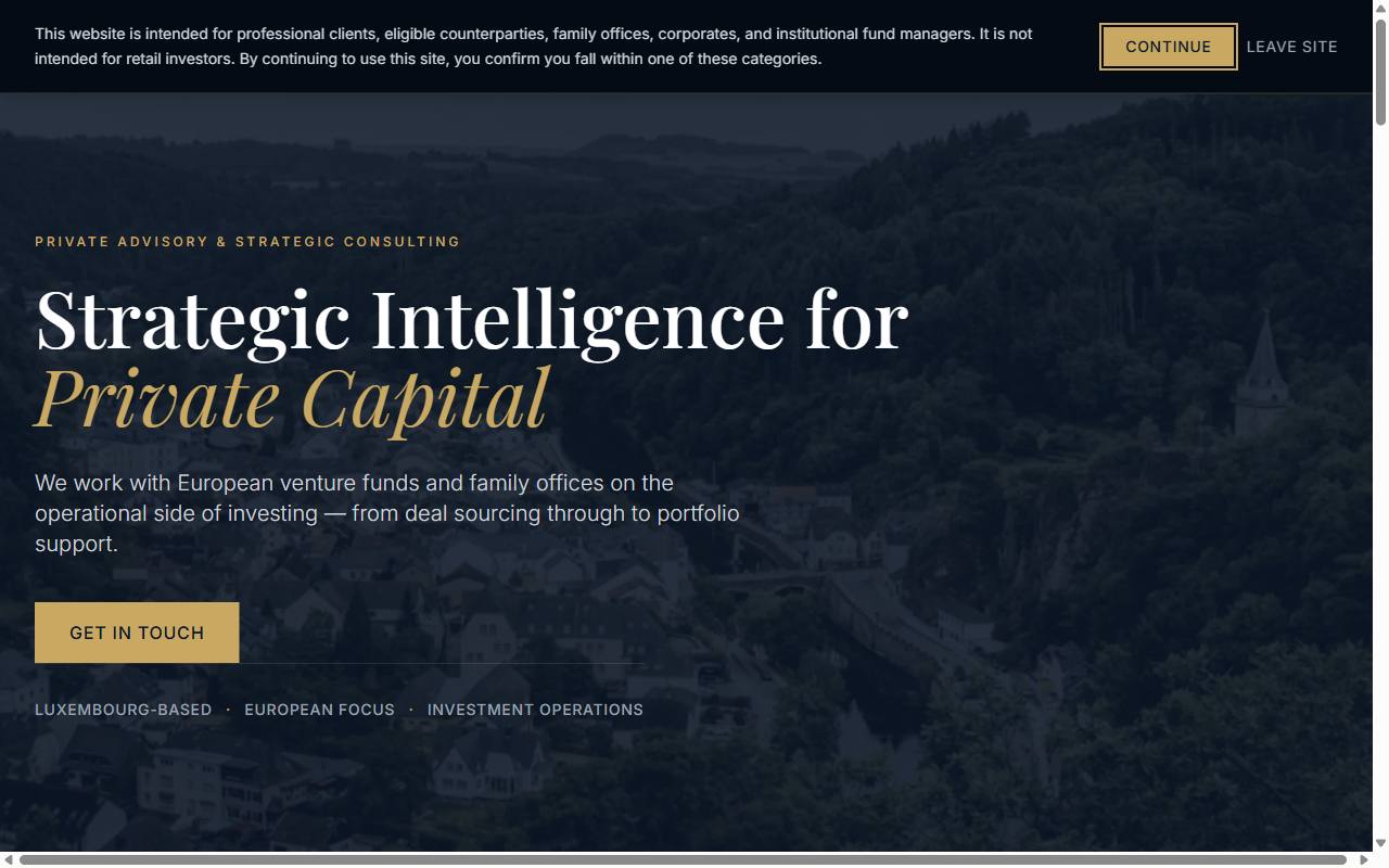 Lux Lucis Consulting — live site